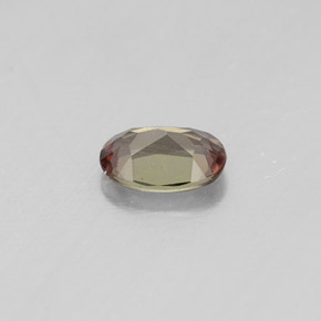 Andalucita multicolor natural de 0,40 ct, corte óvalo, VVS-VS