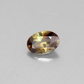Andalucita multicolor natural de 0,41 ct, corte óvalo, VVS-VS