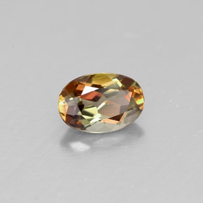 andalucita Multicolor natural de 0.51 ct, Corte Óvalo, VVS-VS