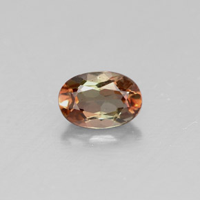 Andalucita multicolor natural de 0,48 ct, corte óvalo, VVS-VS