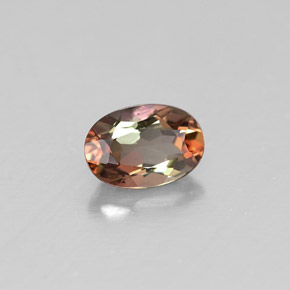 Andalucita multicolor natural de 0,48 ct, corte óvalo, VVS-VS