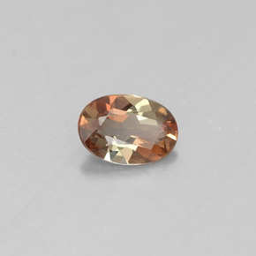 Andalucita multicolor natural de 0,36 ct, corte óvalo, VVS-VS