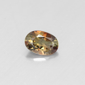 andalucita Multicolor natural de 0.43 ct, Corte Óvalo, VS