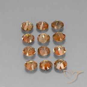 Gemas de andalucita Multicolor natural de 3.07 ct, Redondo, VS-SI