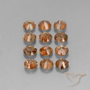 Gemas de andalucita Multicolor natural de 3.30 ct, Redondo, SI