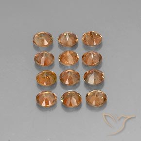 Gemas de andalucita Multicolor natural de 3.09 ct, Redondo, VS-SI