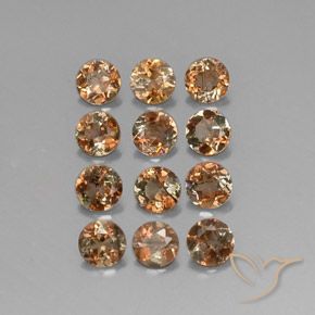 2.93ctw Natural Multicolor andalucita, Redondo, SI