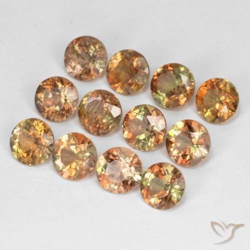 3.23ctw Natural Multicolor andalucita, Redondo, VS-SI