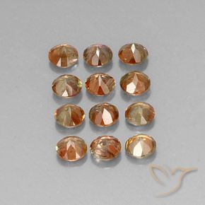 Gemas de andalucita Multicolor natural de 3.06 ct, Redondo, VS-SI