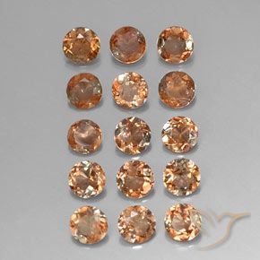 Gemas de andalucita Multicolor natural de 3.43 ct, Redondo, VS-SI