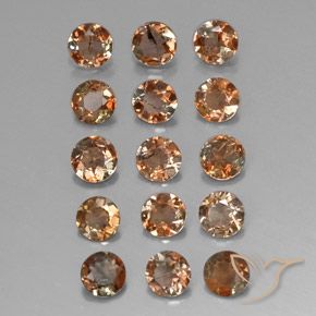 Gemas de andalucita Multicolor natural de 3.21 ct, Redondo, VS-SI