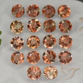 Gemas de andalucita Multicolor natural de 4.23 ct, Redondo, VS-SI
