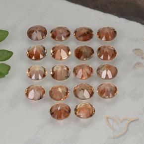 Gemas de andalucita Multicolor natural de 4.23 ct, Redondo, VS-SI