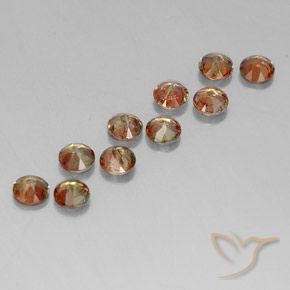 Gemas de andalucita Multicolor natural de 2.48 ct, Redondo, VS-SI