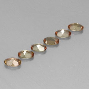 Gemas de andalucita multicolor natural de 2,65 ct, corte óvalo, VS-SI