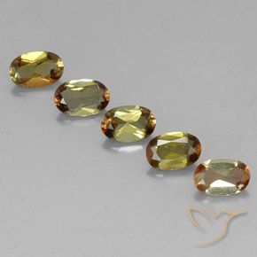 Gemas de andalucita Multicolor natural de 2.08 ct, Ovalada, VS-SI