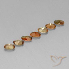 Gemas de andalucita Multicolor natural de 2.82 ct, Ovalada, VS-SI