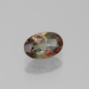 andalucita Multicolor natural de 0.36 ct, Corte Óvalo, VS-SI
