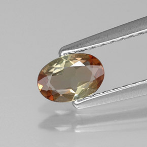 andalucita Multicolor natural de 0.32 ct, Corte Óvalo, VVS-VS