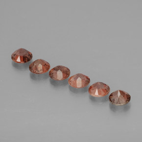 Gemas de andalucita Multicolor natural de 1.26 ct, Corte Redondo, VS