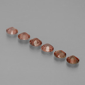 Gemas de andalucita multicolor natural de  ct, corte redondo, VS