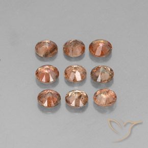 Gemas de andalucita multicolor natural de 1,88 ct, corte redondo, VS