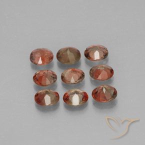 Gemas de andalucita Multicolor natural de 1.43 ct, Redondo, VS