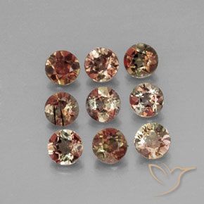 1.78ctw Natural Multicolor andalucita, Redondo, VS