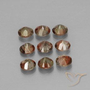 Gemas de andalucita Multicolor natural de 1.78 ct, Redondo, VS