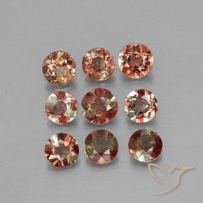 1.55ctw Natural Multicolor andalucita, Redondo, VS