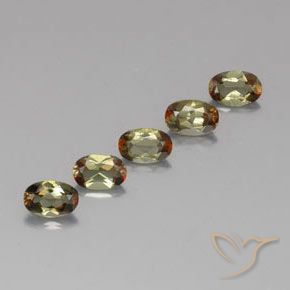 Gemas de andalucita Multicolor natural de 2.42 ct, Ovalada, VS-SI