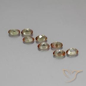 Gemas de andalucita multicolor natural de 4,21 ct, corte óvalo, VS-SI