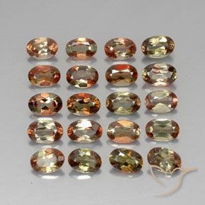 Gemas de andalucita Multicolor natural de 8.19 ct, Ovalada, VS-SI