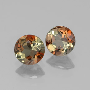 Gemas de andalucita Multicolor natural de  ct, Corte Redondo, VS