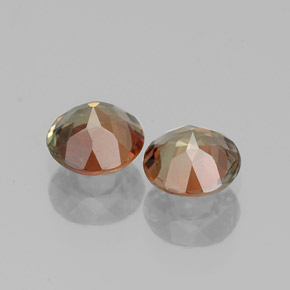 Gemas de andalucita Multicolor natural de  ct, Corte Redondo, VS