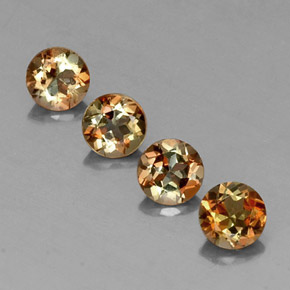 Gemas de andalucita Multicolor natural de  ct, Corte Redondo, VS