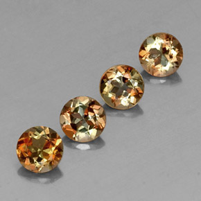 Gemas de andalucita Multicolor natural de  ct, Corte Redondo, VS