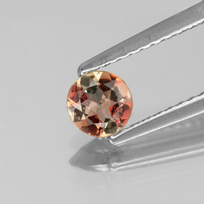 andalucita Multicolor natural de 0.32 ct, Corte Redondo, VS