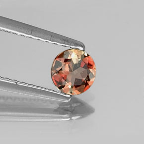 andalucita Multicolor natural de 0.32 ct, Corte Redondo, VS