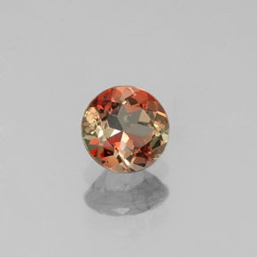 Andalucita multicolor natural de 0,51 ct, corte redondo, VS