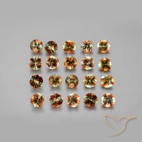 3.66ctw Natural Multicolor andalucita, Redondo, VS