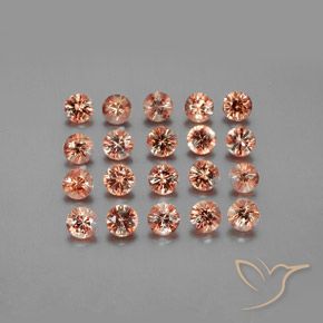 Gemas de andalucita Multicolor natural de 3.91 ct, Redondo, VS
