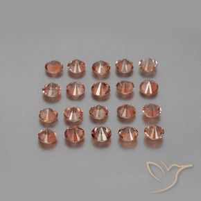 Gemas de andalucita Multicolor natural de 3.91 ct, Redondo, VS