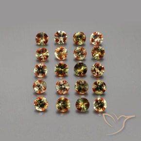 3.79ctw Natural Multicolor andalucita, Redondo, VS