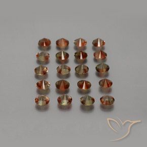Gemas de andalucita Multicolor natural de 3.79 ct, Redondo, VS