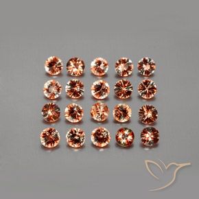 Gemas de andalucita Multicolor natural de 3.57 ct, Redondo, VS