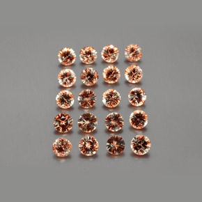 Gemas de andalucita Multicolor natural de 3.57 ct, Corte Redondo, VS