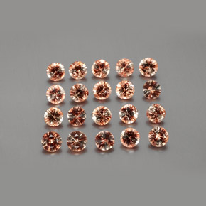 Gemas de andalucita Multicolor natural de 3.57 ct, Corte Redondo, VS