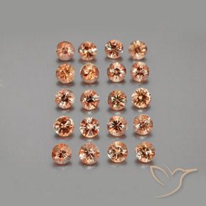 Gemas de andalucita Multicolor natural de 3.92 ct, Redondo, VS