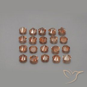 Gemas de andalucita Multicolor natural de 3.92 ct, Redondo, VS